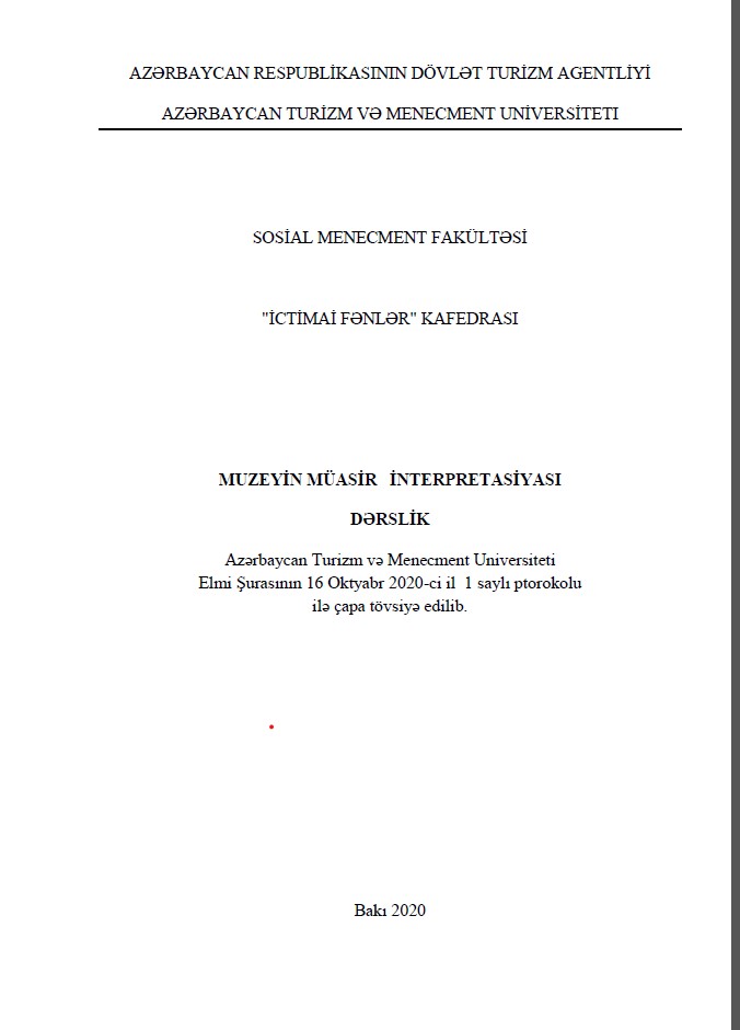  Muzeylərin müasir interpretasiyası 